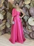 Vestido Longo em Zibeline com um ombro só Pink Anne - comprar online