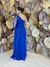 Vestido Longo em Tule Azul Royal/Azul Bic Bruna - Emporium Carolina