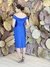 Vestido Midi Gabriela Azul Bic/Royal - loja online