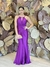 Vestido Longo em Jersey Ludi Roxo