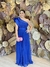 Vestido Longo em tule Mayla Azul Bic - comprar online