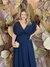 Vestido Longo Plus Size Amarilis Azul Marinho - loja online