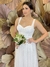Vestido Midi Noiva no Civil em Tule Branco Giu na internet