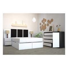 COMBO 4. JUEGO DORMITORIO HANDLE 2X2 - CAMA+RESPALDO+COMODA - comprar online