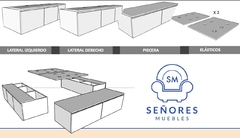 JUEGO DORMITORIO NORDICO 2X2 en internet