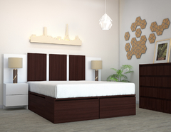 COMBO BOX CAMA 160x200 + RESPALDO 160 - Señores Muebles