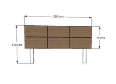 RESPALDO CAMA EXA 200 - Señores Muebles