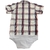 BODY CAMISA BABY KENTTANA MENINO - XADREZ MARINHO E VERMELHO - comprar online