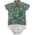 BODY CAMISA BABY KENTTANA MENINA - XADREZ VERDE