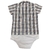 BODY CAMISA BABY KENTTANA MENINA - XADREZ ROSA E CINZA - comprar online