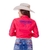 CAMISA FEMININA MANGA LONGA BORDADA TEXAS FARM CAP007 VERMELHO na internet