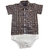 BODY CAMISA BABY KENTTANA MENINO - XADREZ MARROM