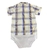 BODY CAMISA BABY KENTTANA MENINO - XADREZ AMARELO E AZUL - comprar online