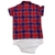 BODY CAMISA BABY KENTTANA MENINA - XADREZ VERMELHO E AZUL - comprar online