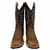 BOTA MASCULINA TEXANA MR WEST BORDADO LARANJA - comprar online