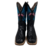 Bota Texana Masc CP BOOTS Exótica Preto Bordado Azul/Rosa - comprar online