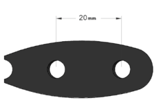 Imagem do Espaçadores ângulares (Cervelo P3, Aerobar 3T Aura e outros 20mm)