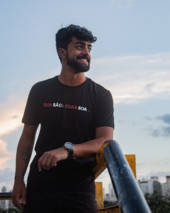 Camiseta unissex TREM BÃO É COISA BOA | cor Preta