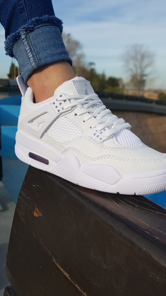 Tenis jordan retro 4 blancos clearance