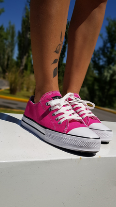 Zapatillas LONA fucsia