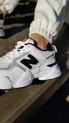 New balance blanco/negro - comprar online