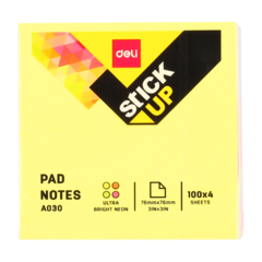 Notas Adhesivas Pad Notes STICK UP de Deli (023733) en internet