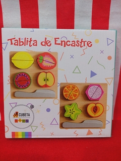 Tablita de Encastre Frutas para cortar - Libreria Pincelada