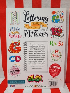 Libro Lettering para Niños, Creatividad y Mindfulness de Guadal (3044) - tienda online