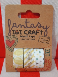 Washitape FANTASY de Ibi Craft (024393)