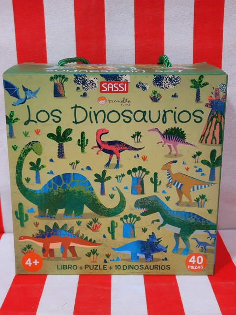 Los Dinosaurios, Libro y Puzzle x40 piezas de Manolito