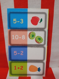 Juego Domino Matemático Frutas de Uniesco (025027) - tienda online