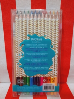 Lápices de Colores Acuarelables x 12 Coloring - MOOVING (021045) - tienda online