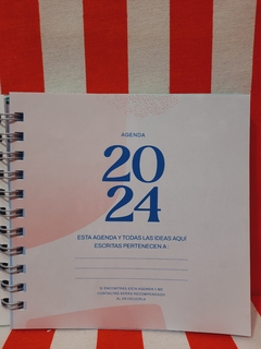 Agenda Cuadrada 2024 - SEMANA A LA VISTA - 16 x 16 - Cigüeña Verde de Chimi - tienda online