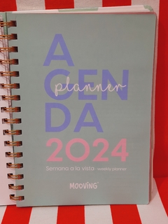 Agenda DOTS 2024 - SEMANA A LA VISTA - 15 x 21 - Mooving - Libreria Pincelada