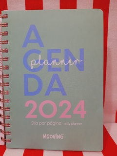 Agenda Spring 2024 - DIA x HOJA - 15 x 21 - Mooving - Libreria Pincelada