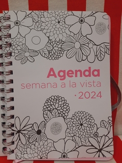 Agenda The Coloring Planner 2024 - SEMANA A LA VISTA - 15 x 21 - Mooving en internet
