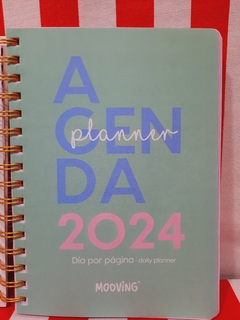 Agenda Joy 2024 - DIA x HOJA - 15 x 21 - Mooving - Libreria Pincelada