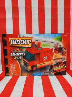 Blocky Bomberos, Autobomba x 70 piezas de Rasti (014046)