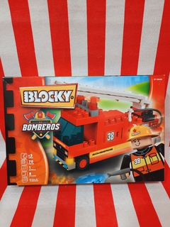 Blocky Bomberos, Autobomba x 70 piezas de Rasti (014046) - tienda online