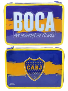 Cartuchera 1 piso con Set Escolar BOCA JUNIORS de Cresko (020781)