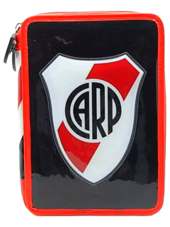 Cartuchera 2 pisos con Set Escolar River Plate de Cresko (020782)