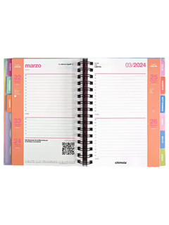 Agenda A5 Future 2024 - 2º DIAS x HOJA - 16 x 21 - Chimola (270600) - comprar online