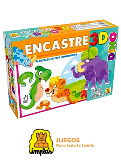 Juego Encastre Dino 3D de Implas (3055)