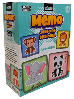 Juego de Memoria Memo, Animalitos de Uniesco (025026)