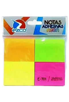 Notas Adhesivas 38 x 50 NEON x4 de EZCO (322010)