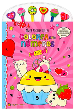 Set Amor por los dulces, Colorea con números de Guadal (3496)