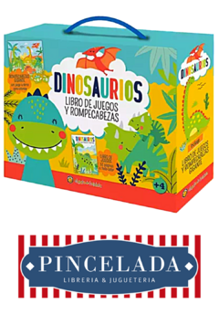 Set Dinosaurios – Libro de Juegos y Rompecabezas x 36 piezas de Guadal (3070)