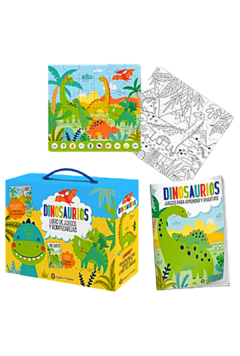 Set Dinosaurios – Libro de Juegos y Rompecabezas x 36 piezas de Guadal (3070) - comprar online