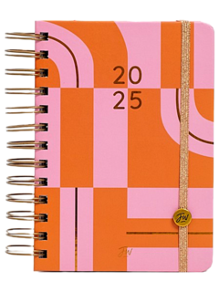 Agenda Pink 2025 - DIA x HOJA - 12 x 17 - FW - (69460) - Libreria Pincelada