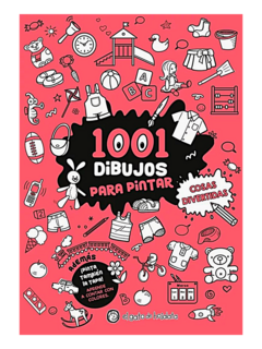 Libro 1001 Dibujos para pintar, Cosas divertidas de Guadal (2970)